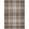 Edge Collections - 8' x 10' - Brown - Plaid Washable Area Rug for Indoor and Outdoor Use - 1 Piece